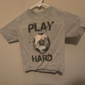 Gray Kids Soccer T-Shirt